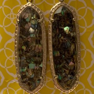 EUC - Kendra Scott Layla Crushed Abalone Earrings